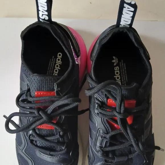 Adidas Women's Black and Pink ZX FX7050 Sneakers Shoes Trainer Sz.6.5- 7.5 /38