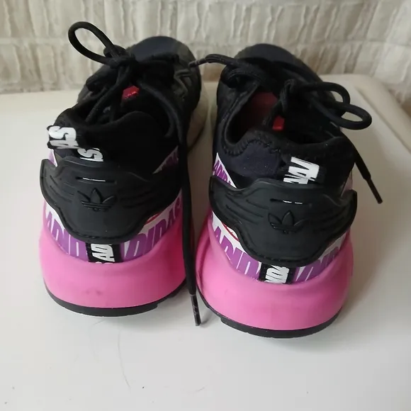 Adidas Women's Black and Pink ZX FX7050 Sneakers Shoes Trainer Sz.6.5- 7.5 /38