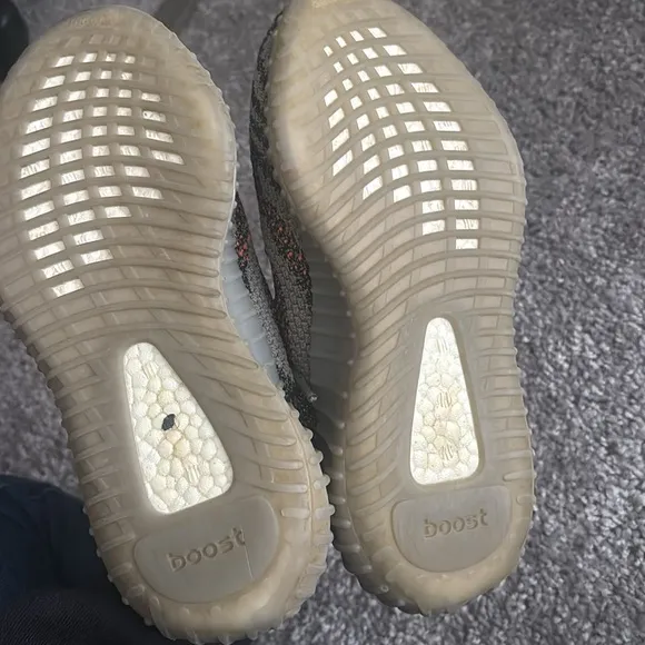 Adidas Yeezy Boost 350 V2 Gray and Orange Men's Shoes