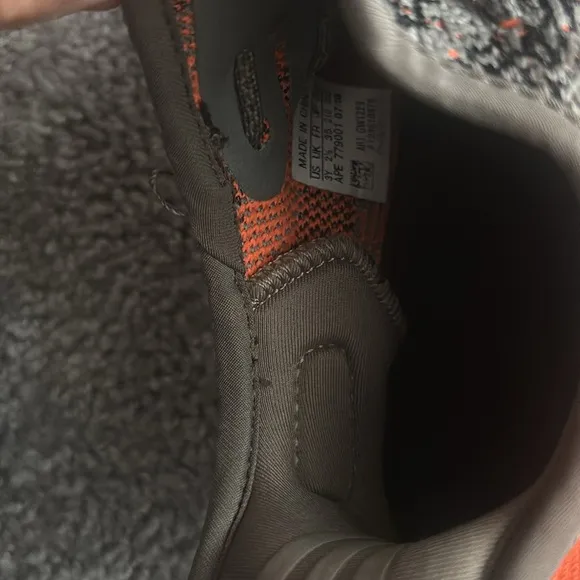 Adidas Yeezy Boost 350 V2 Gray and Orange Men's Shoes