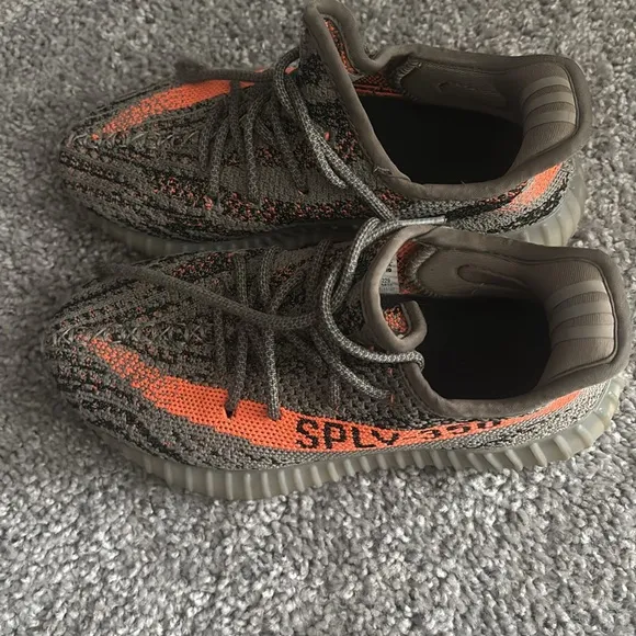 Adidas Yeezy Boost 350 V2 Gray and Orange Men's Shoes