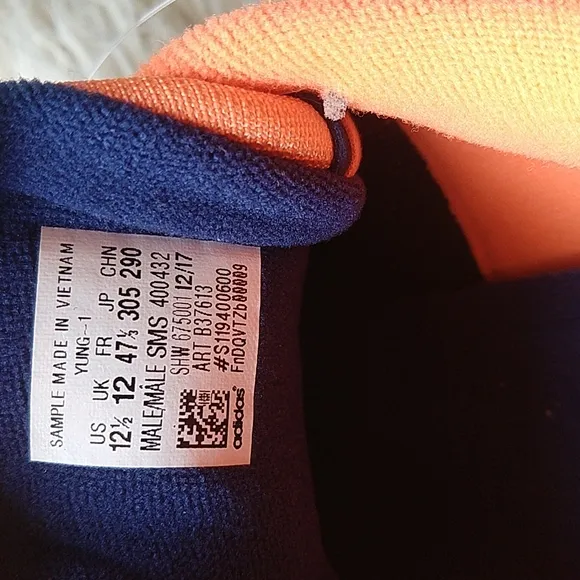 Adidas Yung 1 Hi-Res Bright Orange Tennis Shoes Goku DBZ New SAMPLES Men's 12.5