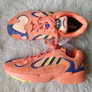 Adidas Yung 1 Hi-Res Bright Orange Tennis Shoes Goku DBZ New SAMPLES Men's 12.5
