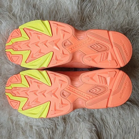 Adidas Yung 1 Hi-Res Bright Orange Tennis Shoes Goku DBZ New SAMPLES Men's 12.5