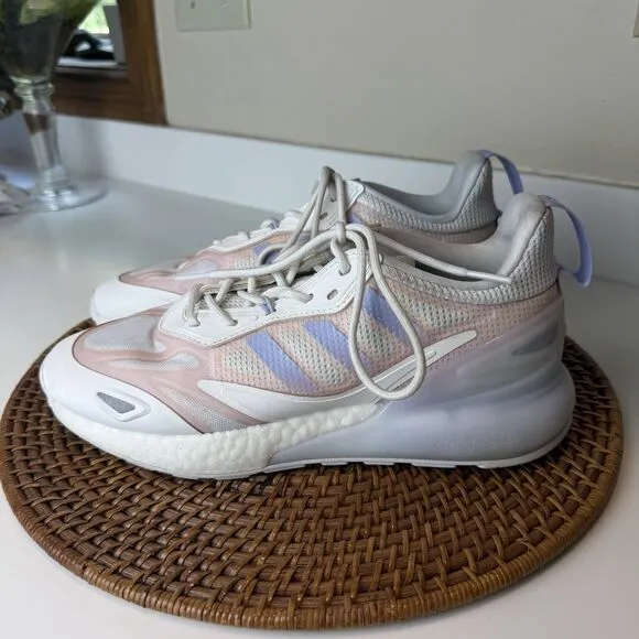Adidas ZX 2k 2.0 Boost Men's Size 9 Casual Running Shoe White Trainer Sneaker