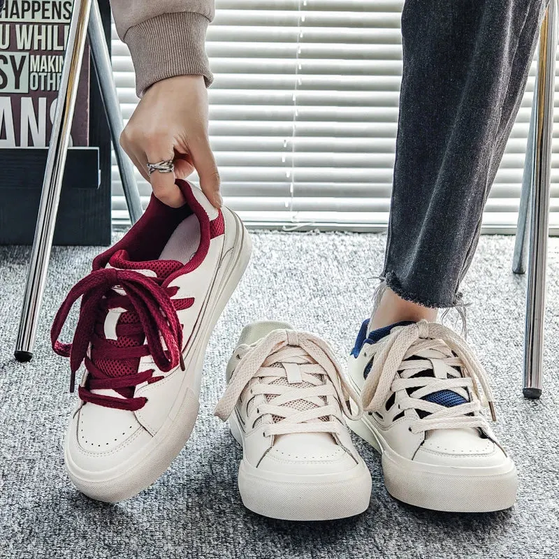 ADVBRIDGE  -  Chunky Sneakers  Autumn Fashion Low Top Lace Up Running Shoes Comfortable Flat Casual Walking Shoes Tenis Masculino