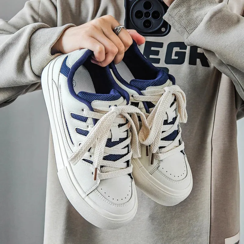 ADVBRIDGE  -  Chunky Sneakers  Autumn Fashion Low Top Lace Up Running Shoes Comfortable Flat Casual Walking Shoes Tenis Masculino