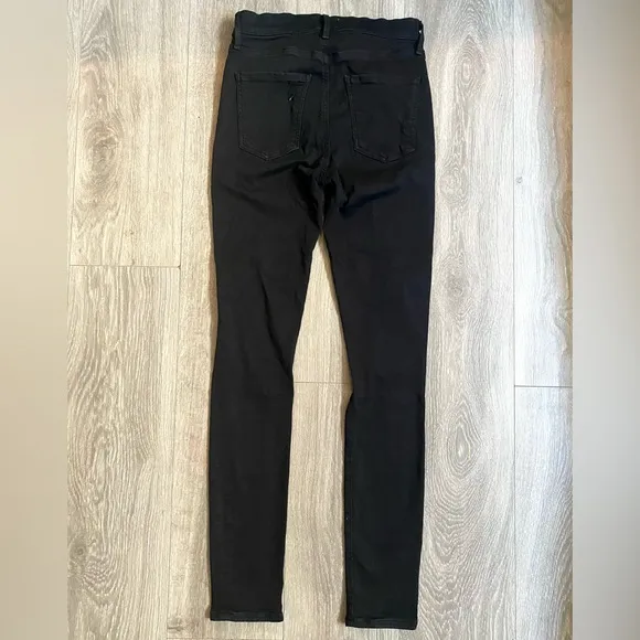 🍁AGOLDE SOPHIE SKINNY JEANS IN BLACK/MOONSTRUCK DISTRESSED SIZE 27 or 4!🍁