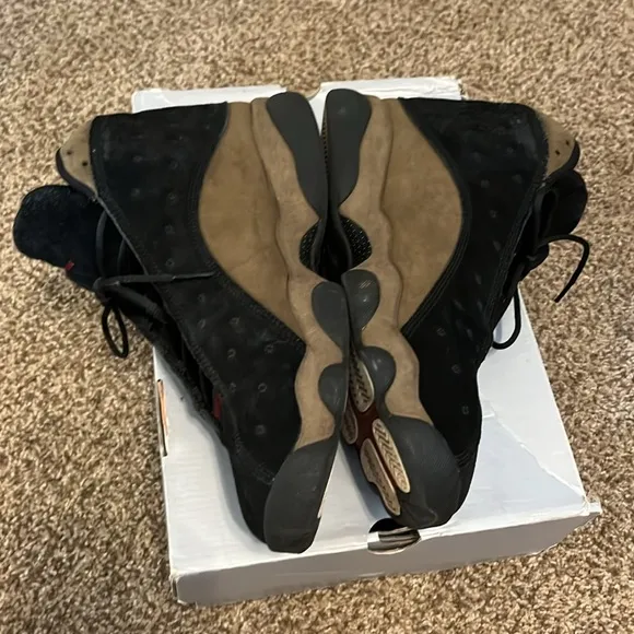 Air Jordan 13 Retro men’s size 11 black gym red-light olive  sneakers shoes