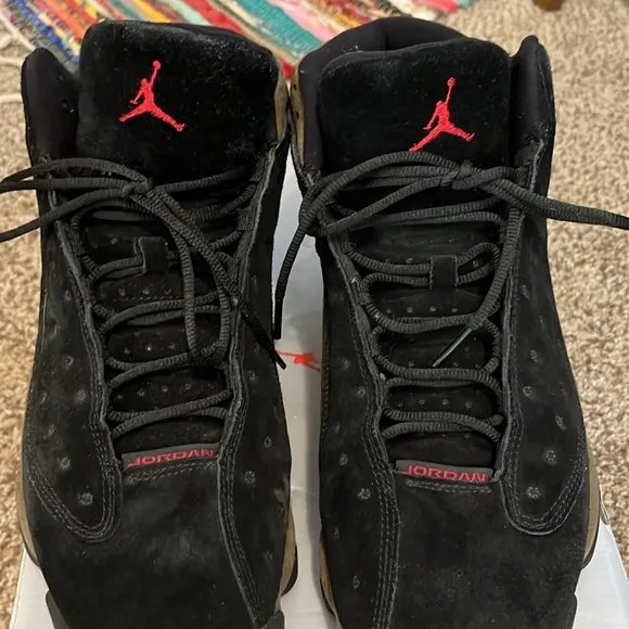 Air Jordan 13 Retro men’s size 11 black gym red-light olive  sneakers shoes