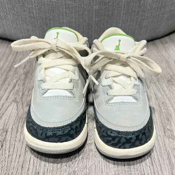 Air Jordan 3 Retro TD Chlorophyll Toddler Shoes 6C 832033-006