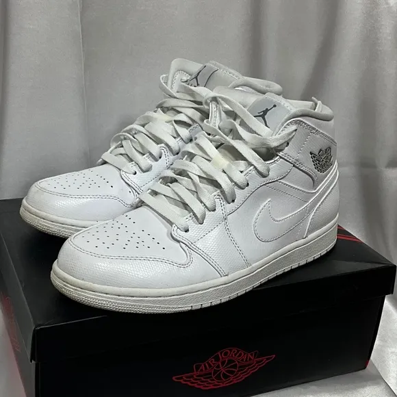 Air Jorden 1, Mid white with cool gray BRD