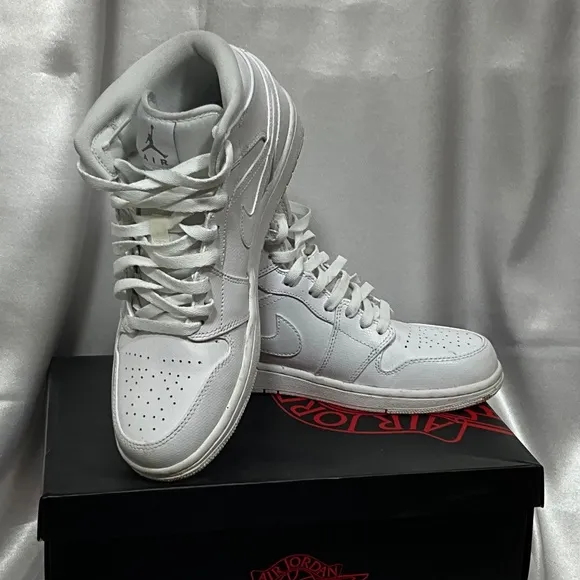 Air Jorden 1, Mid white with cool gray BRD