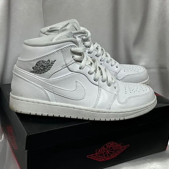 Air Jorden 1, Mid white with cool gray BRD