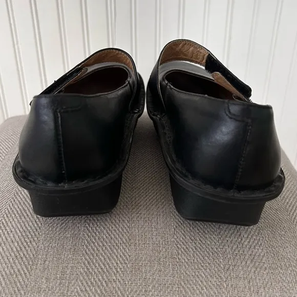 Alegria Feliz Black Leather Mary Janes Size EU 37, US 7/7.5