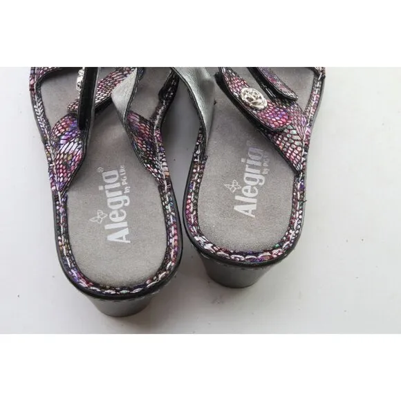 Alegria Lotti  Sandals Shoes Multi Color Az 38 8-8.5