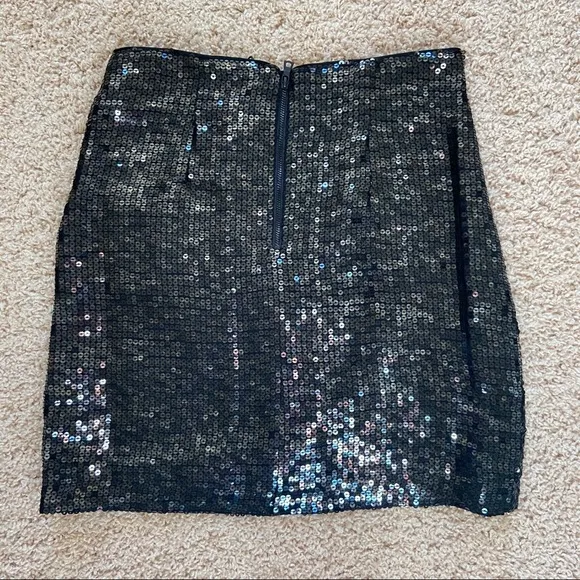 Alice   Olivia Fidela Sequin Mini Skirt