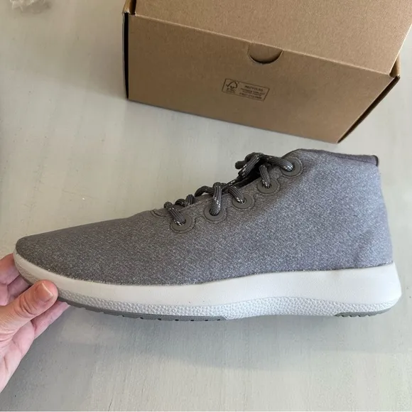 Allbirds Men’s Wool Runner-Up Mizzle Medium/Light Grey  Tennis Shoes Sz 14 NIB