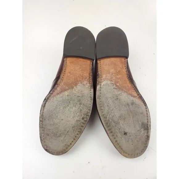Allen Edmonds &quot;Ashford&quot; Mens Size 11 D Brown Tassell Leather Loafer Shoes