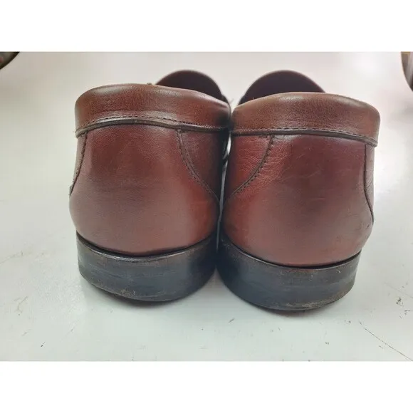 Allen Edmonds &quot;Ashford&quot; Mens Size 11 D Brown Tassell Leather Loafer Shoes