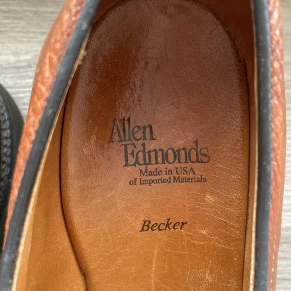 Allen Edmonds Becker lace up Oxford shoes 8,5 D