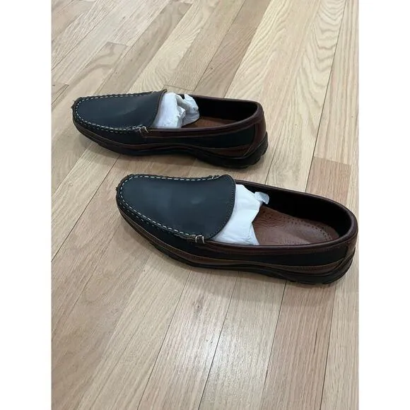 Allen Edmonds Boulder Venetian Driving Moccasin Shoes loafers Men's Black 9 E