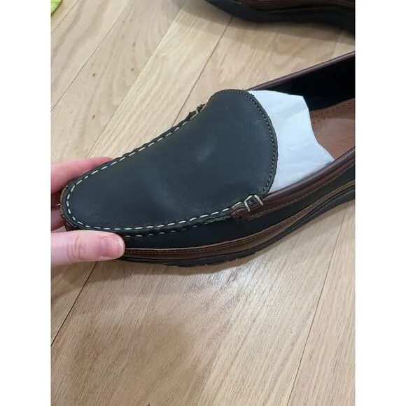 Allen Edmonds Boulder Venetian Driving Moccasin Shoes loafers Men's Black 9 E