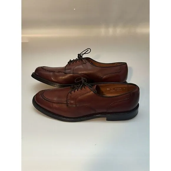 Allen Edmonds Bradley Split-Toed Oxford Mahogany Leather Shoes Size‎ 9.5