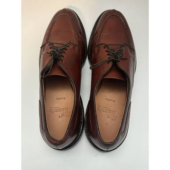 Allen Edmonds Bradley Split-Toed Oxford Mahogany Leather Shoes Size‎ 9.5