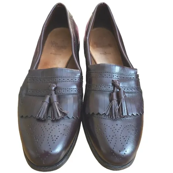 Allen Edmonds Bridgeton US Sz 11 D Mens Kiltie Tassel Brown Leather Shoes