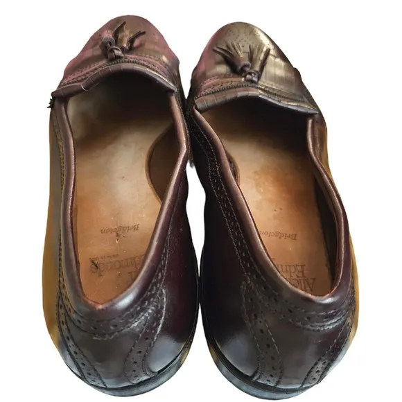 Allen Edmonds Bridgeton US Sz 11 D Mens Kiltie Tassel Brown Leather Shoes