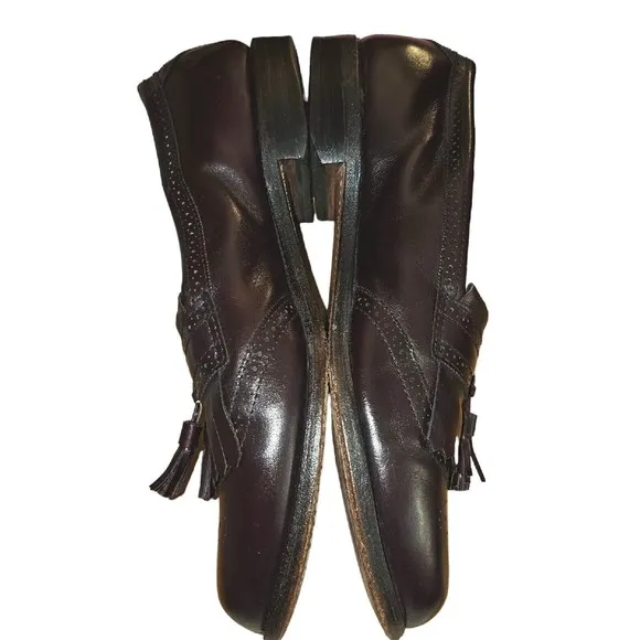 Allen Edmonds Bridgeton US Sz 11 D Mens Kiltie Tassel Brown Leather Shoes
