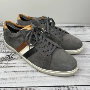 Allen Edmonds Mens 14 D Courtside Derby Sneakers Shoes Gray Suede Casual Comfort