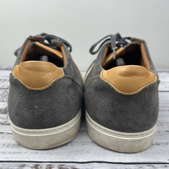 Allen Edmonds Mens 14 D Courtside Derby Sneakers Shoes Gray Suede Casual Comfort