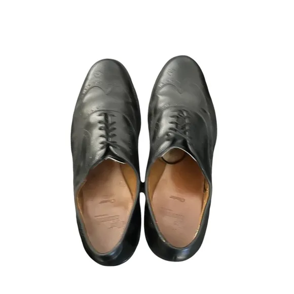 Allen Edmonds Mens Chester Black Full Brogue Wingtip Oxford Dress Shoes Size 11