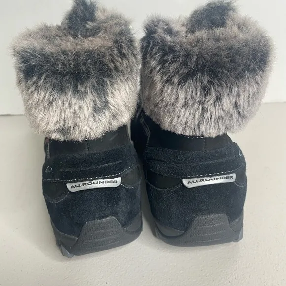 Allrounder by Mephisto Women's Nabuka Tex Black Suede/G Nubuck Sz 10