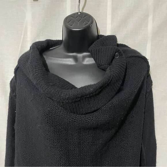 AllSaints Black Weave Jumper Sweater - Size US 4 / UK 8