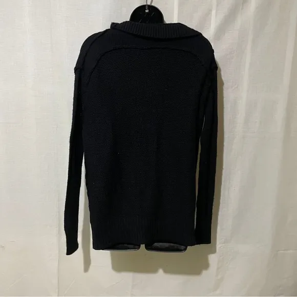 AllSaints Black Weave Jumper Sweater - Size US 4 / UK 8