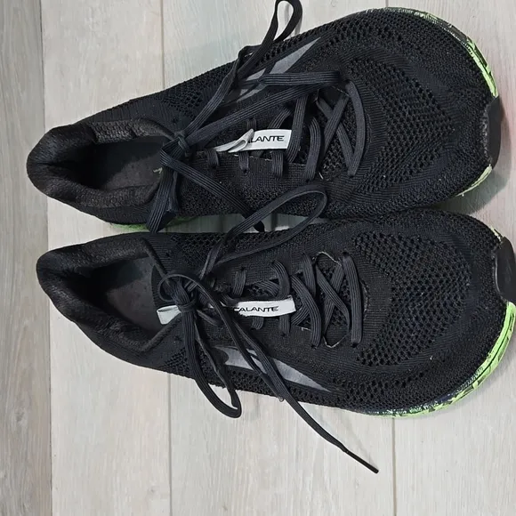 Altra Mens Escalante Black&amp; Green Athletic Shoes Sneakers Sz 13