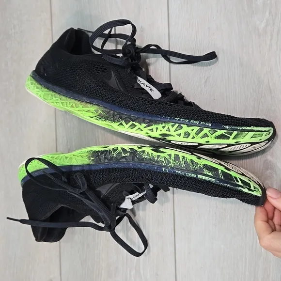 Altra Mens Escalante Black&amp; Green Athletic Shoes Sneakers Sz 13