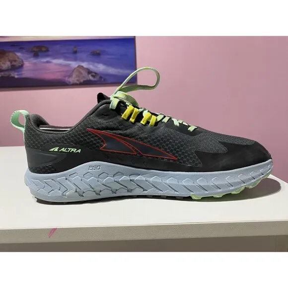 Altra Running Shoes Mens 11 Gray Blue Outroad ALOA7R6N241 Trail Hiking Exercise