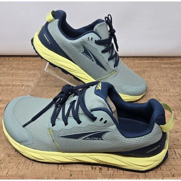 ALTRA Superior‎ 6 Mens 9.5 Running Shoes  Athletic Light Green Sneakers