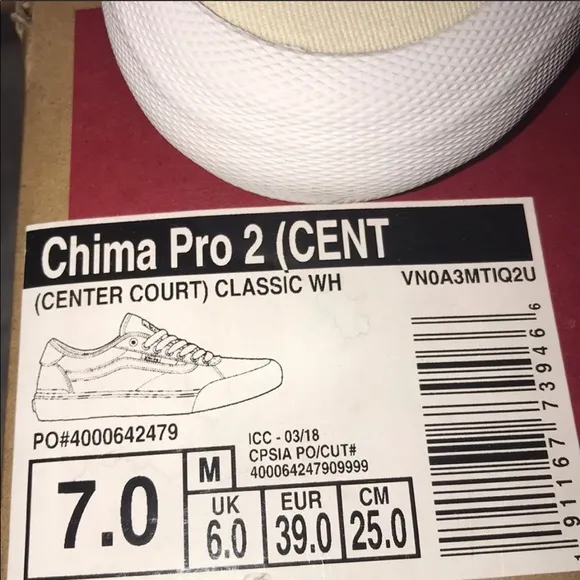 &gt;🧒CHIMA PRO 2 FERGUSON SYDNEY CENTER COURT BRAND NEW 🆕 VANS BIG KIDS/ MENS 7
