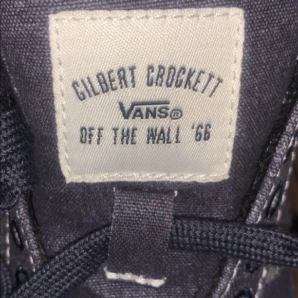 &gt;Ⓜ️GILBERT CROCKETT (RAWHIDE) NAVY SUEDE / DENIM CANVAS BRAND NEW VANS UNISEX