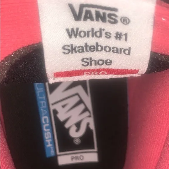 &gt;Ⓜ️SH8-Hi PRO CHECKERBOARD DESERT ROSE WHITE ULTRA CUSH UNISEX BRAND NEW VANS😍