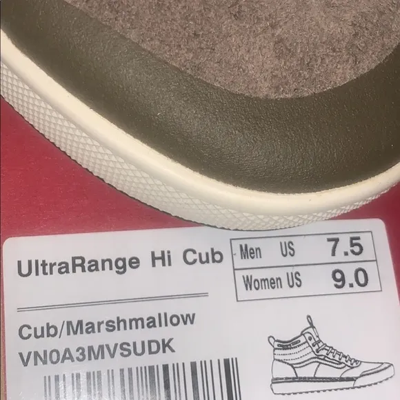 &gt;Ⓜ️ULTRARANGE HI TOP CUB ULTRA PADDED TONGUE😍.HAIRY SUEDE BRAND NEW VANS UNISEX