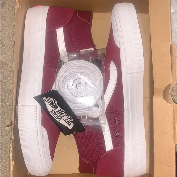 &gt;Ⓜ️VANS STYLE 112 MID PRO CLASSIC SUEDE/CANVAS BURGUNDY/WHITE #1 SKATE BRAND NEW