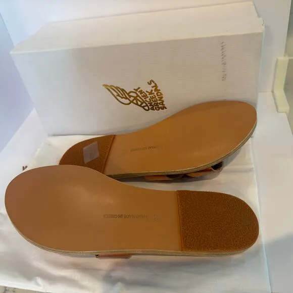 Ancient Greek Sandals Desmos Iridescent Slide Sandals Womens EU 37 / US 7