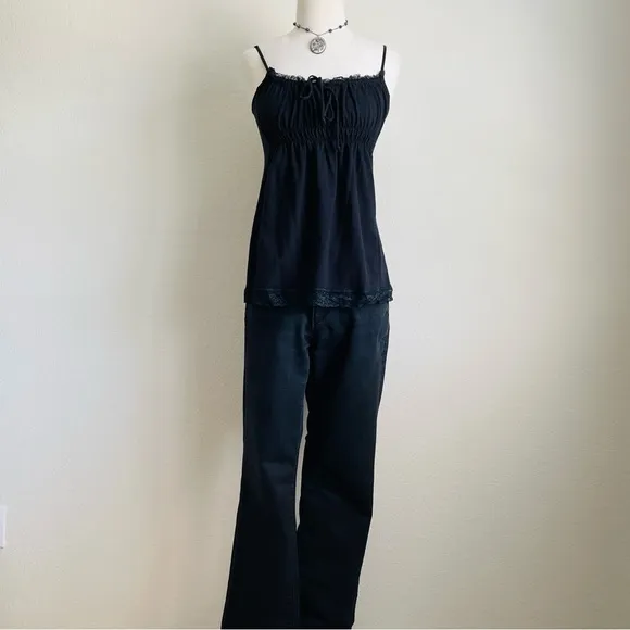 Ann Taylor Loft Black Curvy Sexy Boot Cut Jeans