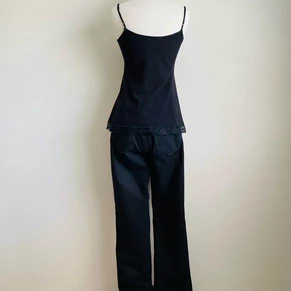 Ann Taylor Loft Black Curvy Sexy Boot Cut Jeans